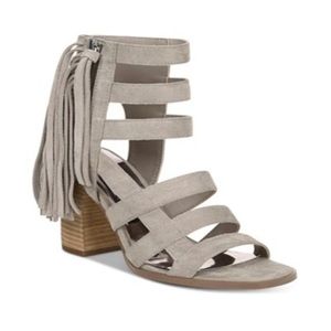 Carlos by Carlos Santana ankle strap block heel height 3.75 size 8 1/2 M